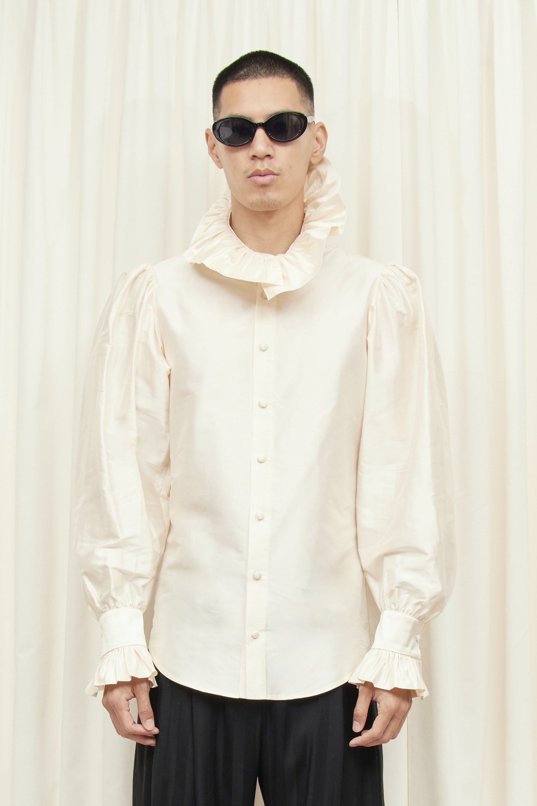 Simone Sheer Organza Pussybow Blouse — Tanner Fletcher